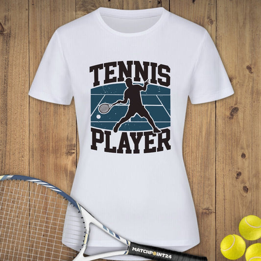 Tennis Player Platz | Damen Sport T-Shirt - Matchpoint24 - Kleidung für Tennisfans