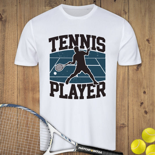 Tennis Player Platz | Herren Sport T-Shirt - Matchpoint24 - Kleidung für Tennisfans