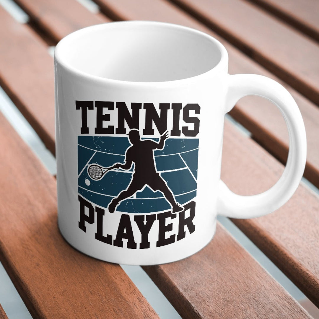 Tennis Player Platz | Tasse - Matchpoint24 - Kleidung für Tennisfans