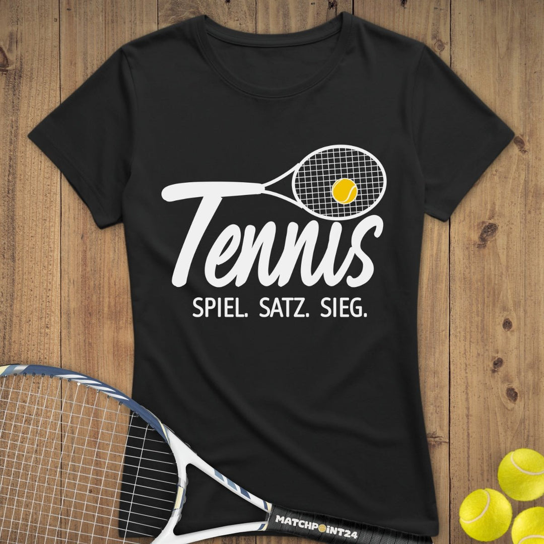 Tennis - Spiel.Satz.Sieg | Premium Damen T-Shirt - Matchpoint24 - Kleidung für Tennisfans