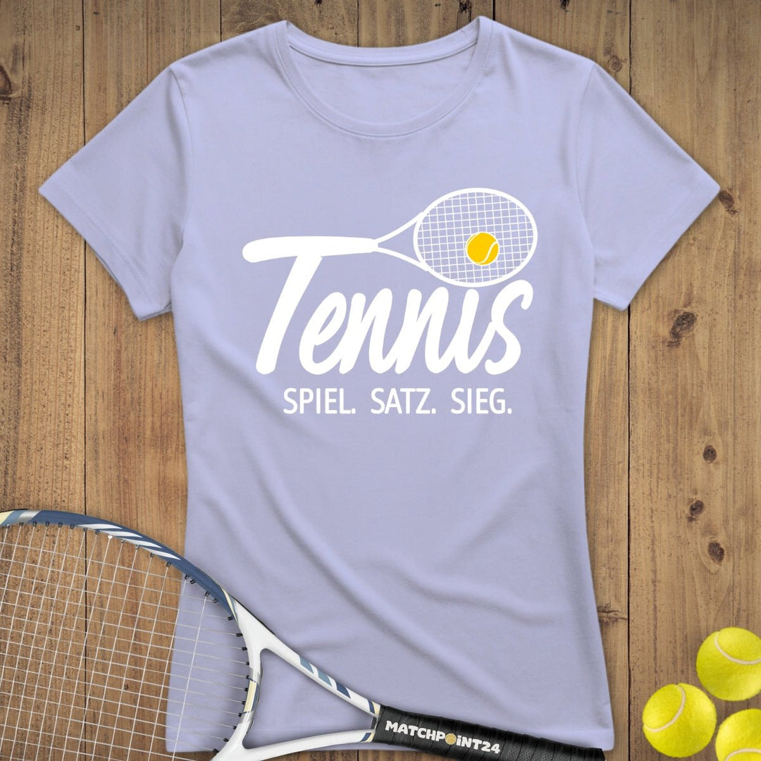 Tennis - Spiel.Satz.Sieg | Premium Damen T-Shirt - Matchpoint24 - Kleidung für Tennisfans