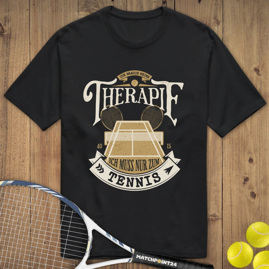 Tennis Therapie | Premium Herren T-Shirt - Matchpoint24 - Kleidung für Tennisfans