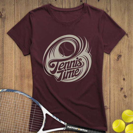 Tennis Time Ball | Premium Damen T-Shirt - Matchpoint24 - Kleidung für Tennisfans