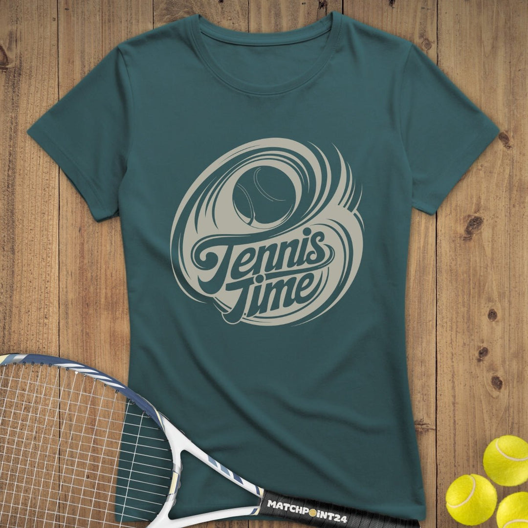 Tennis Time Ball | Premium Damen T-Shirt - Matchpoint24 - Kleidung für Tennisfans