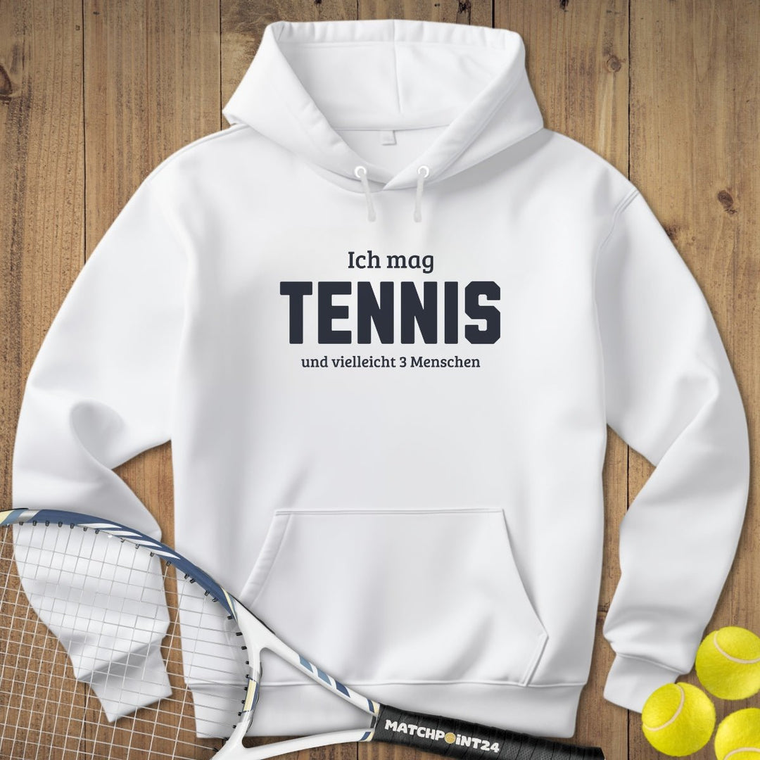 Tennis und 3 Menschen | Hoodie (Unisex) - Matchpoint24 - Kleidung für Tennisfans