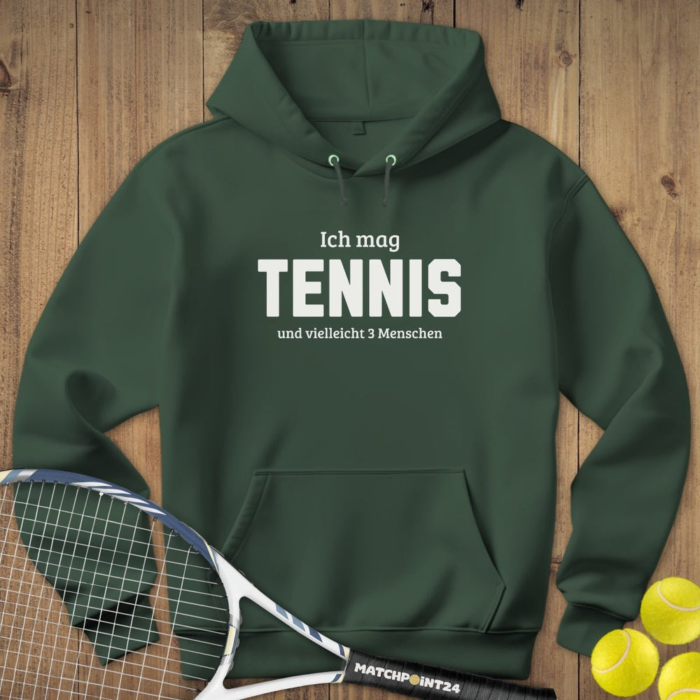 Tennis und 3 Menschen | Hoodie (Unisex) - Matchpoint24 - Kleidung für Tennisfans