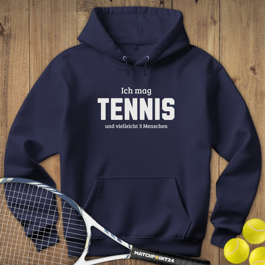 Tennis und 3 Menschen | Hoodie (Unisex) - Matchpoint24 - Kleidung für Tennisfans