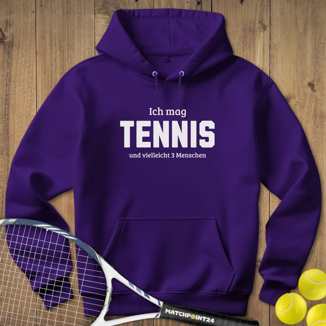 Tennis und 3 Menschen | Hoodie (Unisex) - Matchpoint24 - Kleidung für Tennisfans