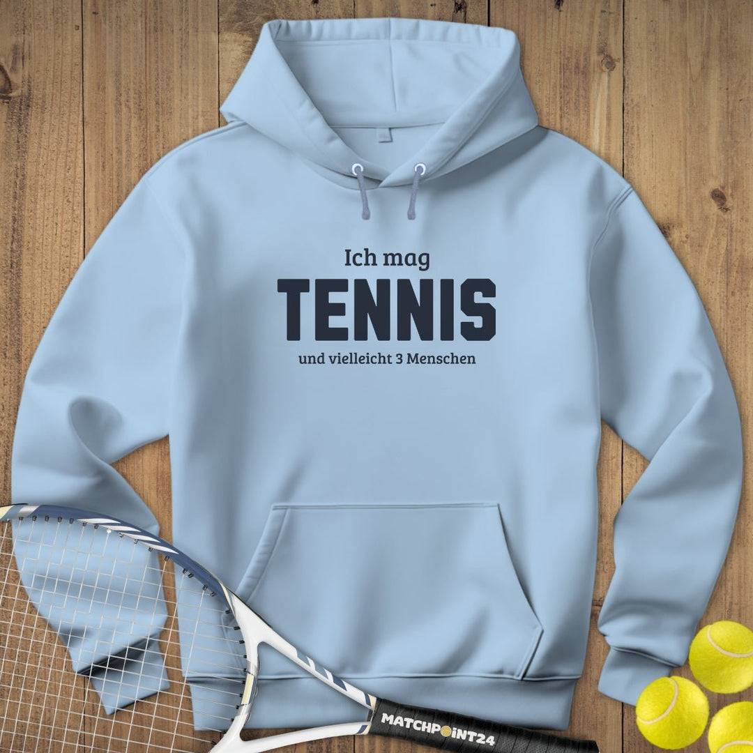 Tennis und 3 Menschen | Hoodie (Unisex) - Matchpoint24 - Kleidung für Tennisfans