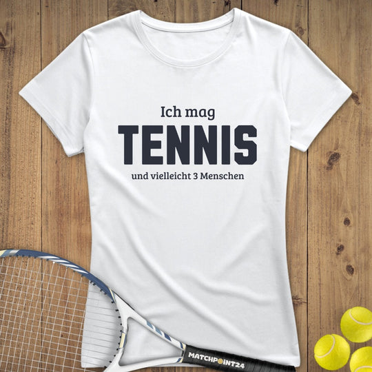 Tennis und 3 Menschen | Premium Damen T-Shirt - Matchpoint24 - Kleidung für Tennisfans