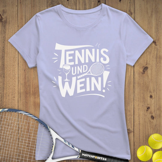 Tennis und wein | Premium Damen T-Shirt - Matchpoint24 - Kleidung für Tennisfans