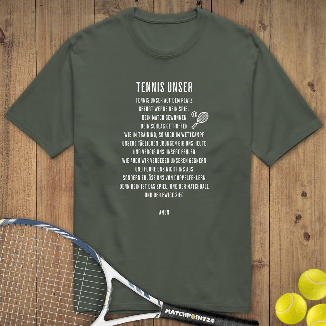 Tennis Unser | Premium Herren T-Shirt - Matchpoint24 - Kleidung für Tennisfans