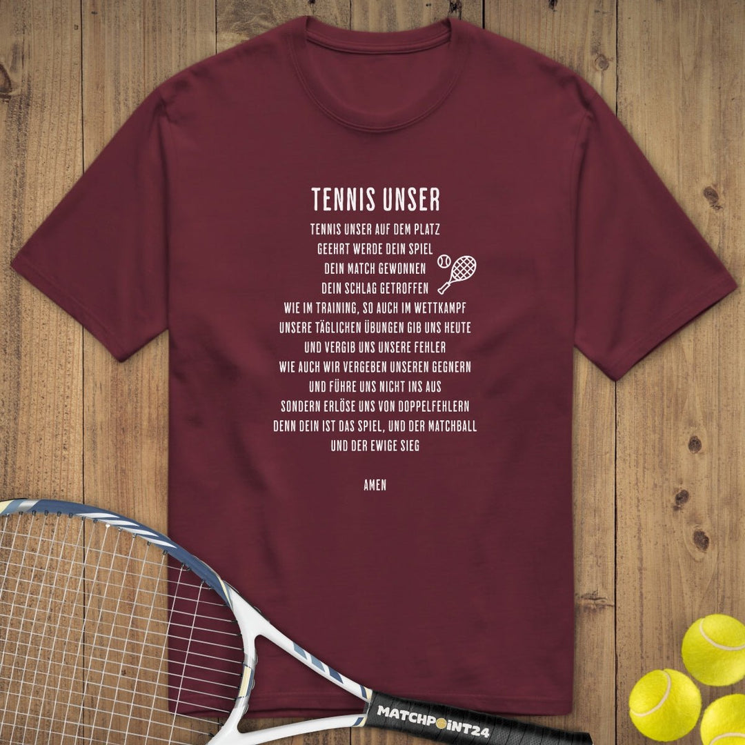 Tennis Unser | Premium Herren T-Shirt - Matchpoint24 - Kleidung für Tennisfans