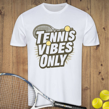 Tennis Vibes Only | Herren Sport T-Shirt - Matchpoint24 - Kleidung für Tennisfans