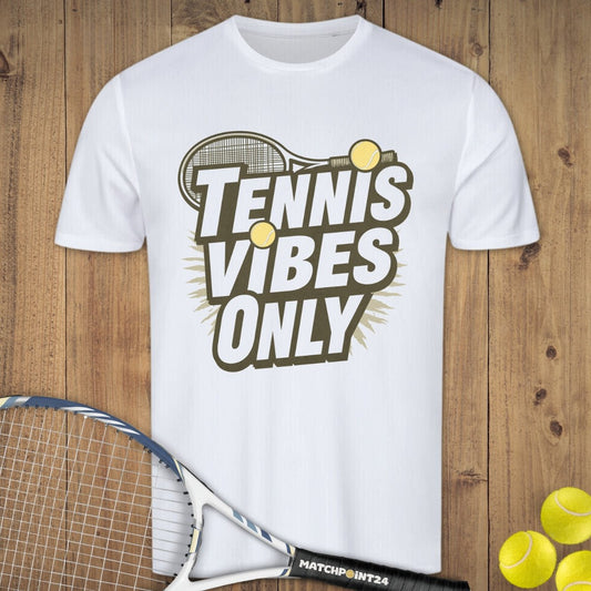 Tennis Vibes Only | Herren Sport T-Shirt - Matchpoint24 - Kleidung für Tennisfans