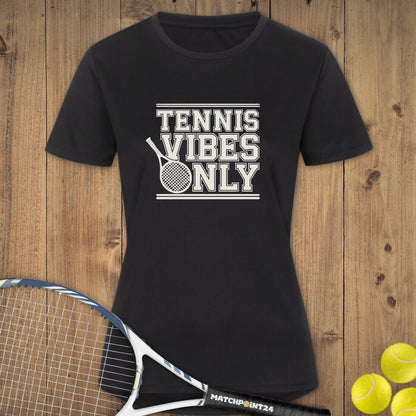 Tennis Vibes School | Damen Sport T-Shirt - Matchpoint24 - Kleidung für Tennisfans