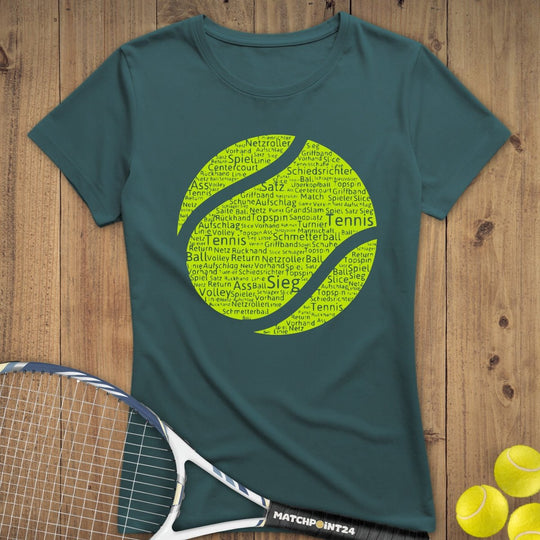 Tennisball | Premium Damen T-Shirt - Matchpoint24 - Kleidung für Tennisfans