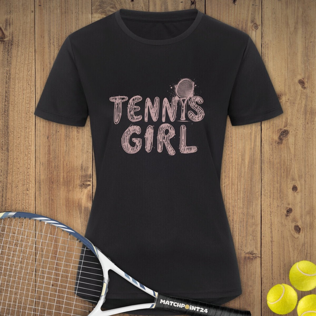 Tennisgirl | Damen Sport T-Shirt - Matchpoint24 - Kleidung für Tennisfans