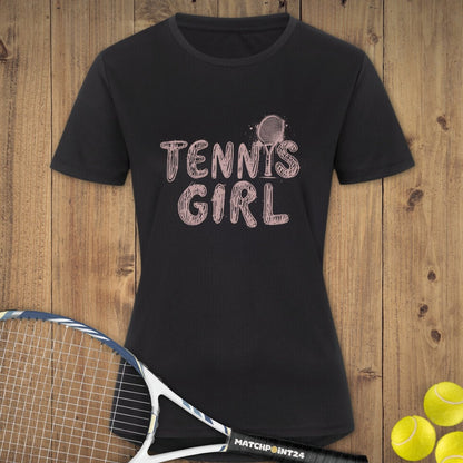 Tennisgirl | Damen Sport T-Shirt - Matchpoint24 - Kleidung für Tennisfans