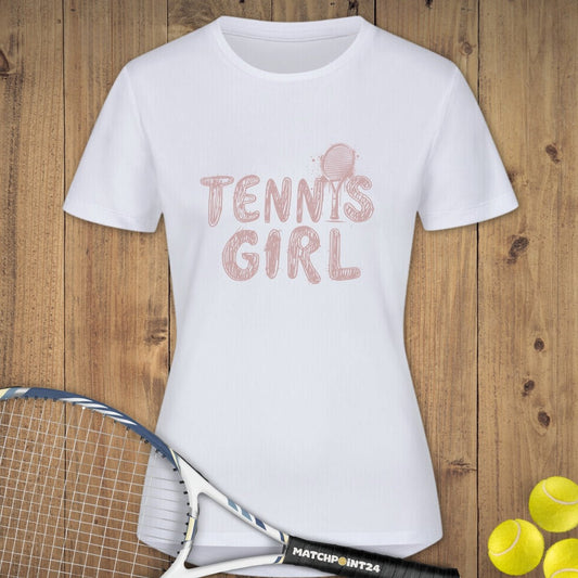 Tennisgirl | Damen Sport T-Shirt - Matchpoint24 - Kleidung für Tennisfans