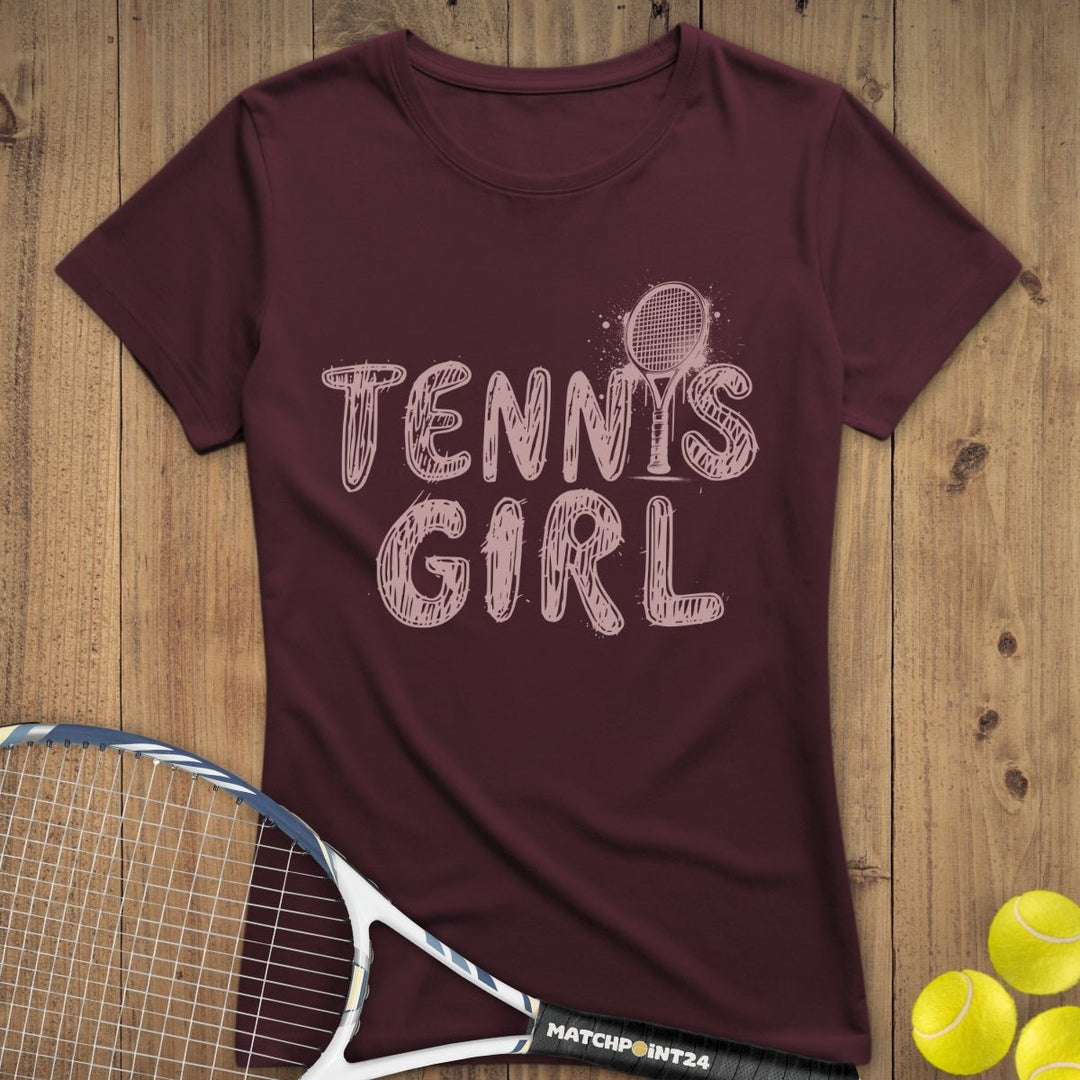 Tennisgirl | Premium Damen T-Shirt - Matchpoint24 - Kleidung für Tennisfans