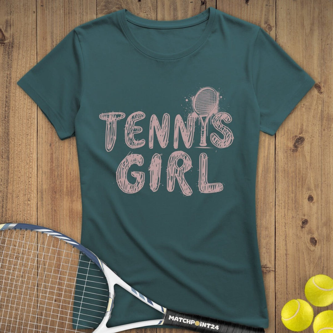 Tennisgirl | Premium Damen T-Shirt - Matchpoint24 - Kleidung für Tennisfans