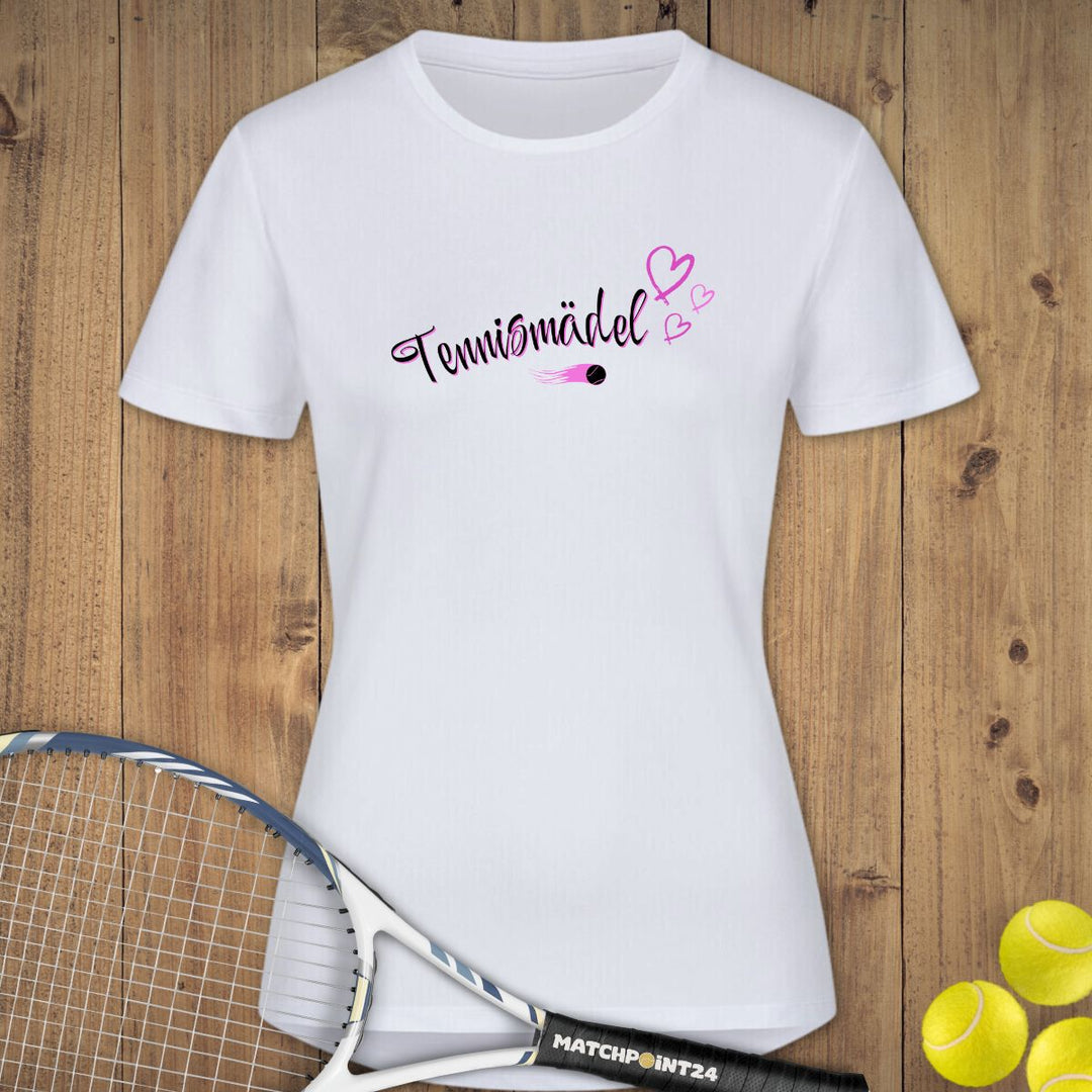 Tennismädel | Damen Sport T-Shirt - Matchpoint24 - Kleidung für Tennisfans