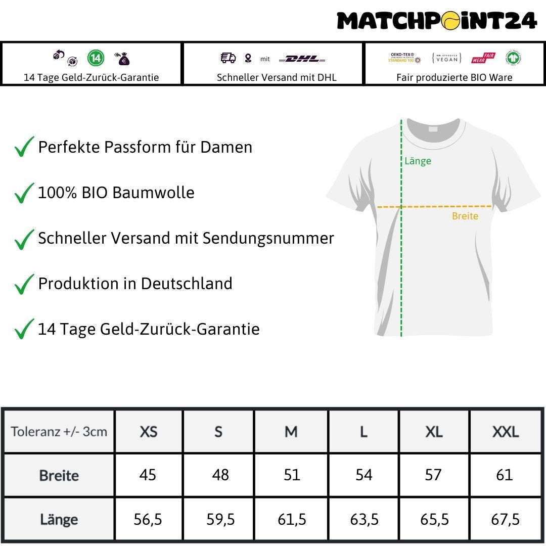 Trueplay | Premium Damen T-Shirt - Matchpoint24 - Kleidung für Tennisfans