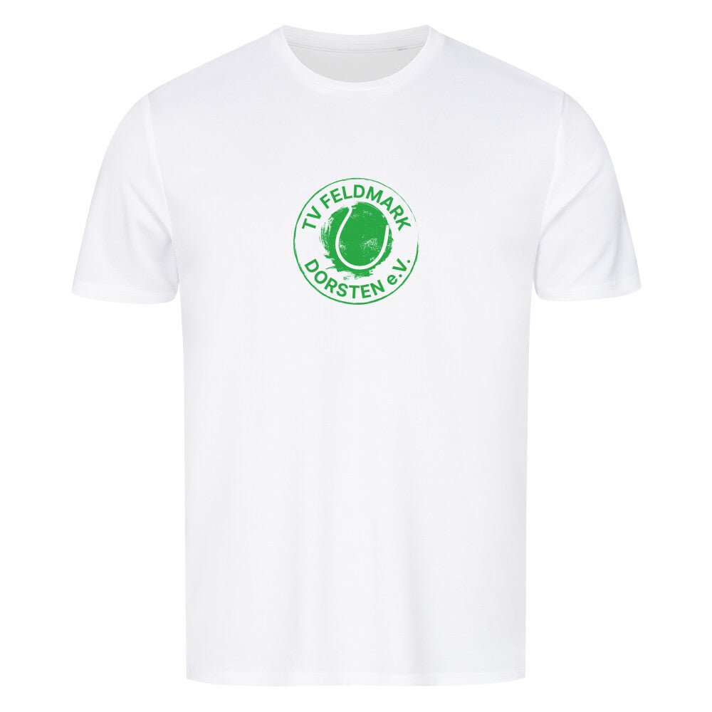 TV Feldmark Herren Sportshirt (Logo Grün mittig) - Matchpoint24 - Kleidung für Tennisfans