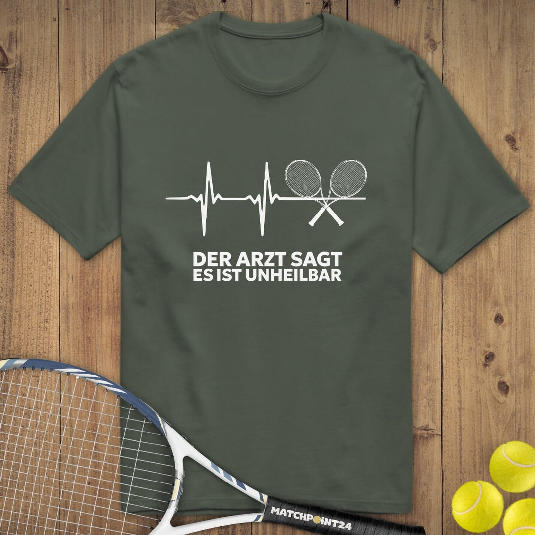 Unheilbar | Premium Herren T-Shirt - Matchpoint24 - Kleidung für Tennisfans