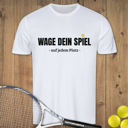 Wage dein Spiel | Herren Sport T-Shirt - Matchpoint24 - Kleidung für Tennisfans