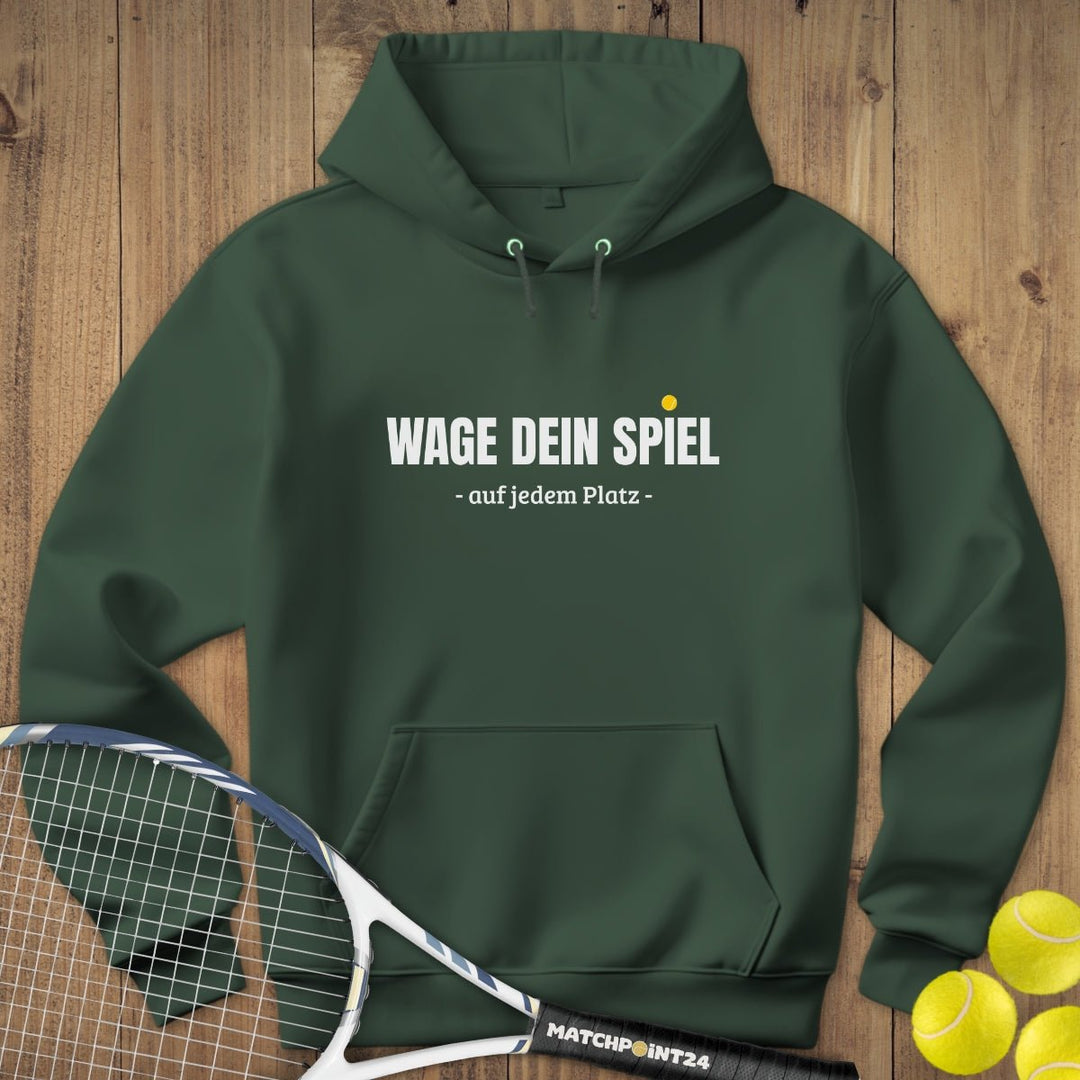 Wage dein Spiel | Hoodie (Unisex) - Matchpoint24 - Kleidung für Tennisfans