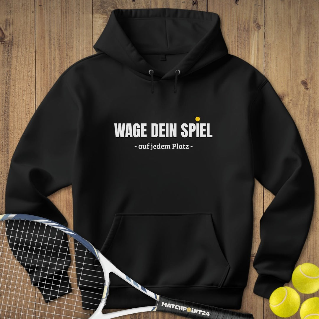 Wage dein Spiel | Hoodie (Unisex) - Matchpoint24 - Kleidung für Tennisfans