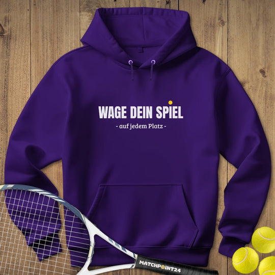 Wage dein Spiel | Hoodie (Unisex) - Matchpoint24 - Kleidung für Tennisfans