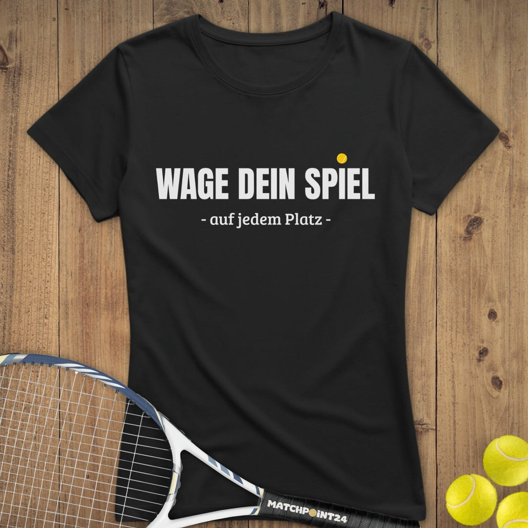 Wage dein Spiel | Premium Damen T-Shirt - Matchpoint24 - Kleidung für Tennisfans