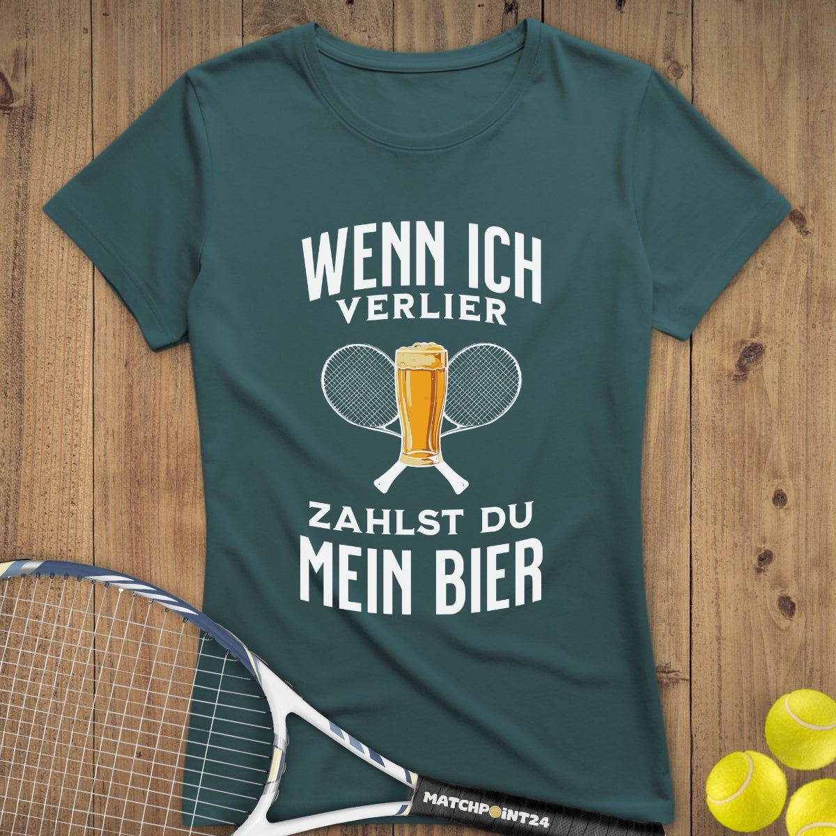 Wenn ich verlier | Premium Damen T-Shirt - Matchpoint24 - Kleidung für Tennisfans