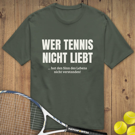 Wer Tennis nicht liebt | Premium Herren T-Shirt - Matchpoint24 - Kleidung für Tennisfans