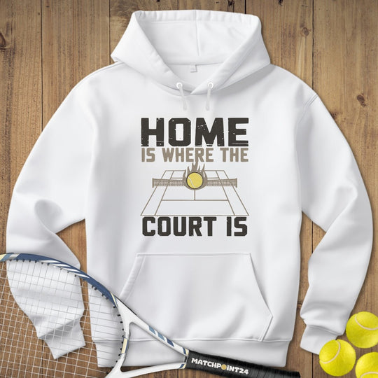 Where the court is | Hoodie (Unisex) - Matchpoint24 - Kleidung für Tennisfans