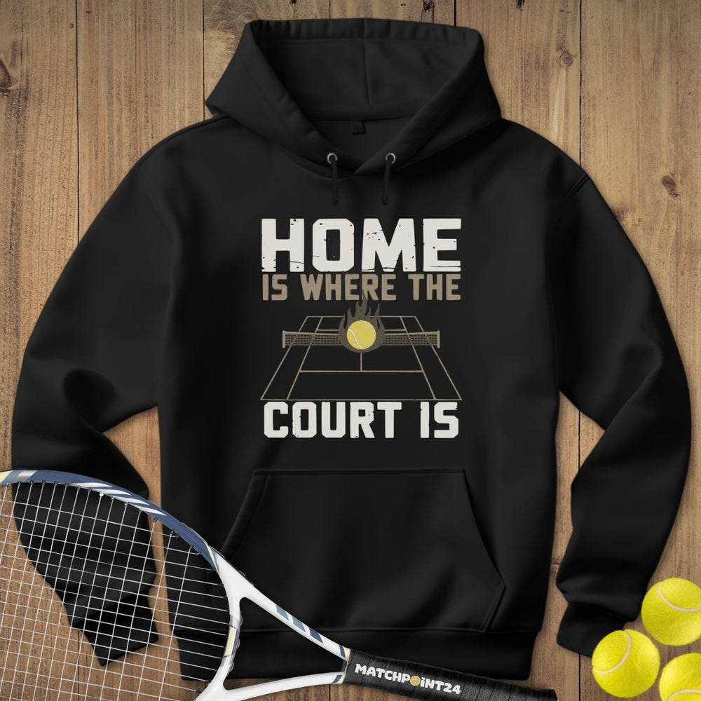 Where the court is | Hoodie (Unisex) - Matchpoint24 - Kleidung für Tennisfans