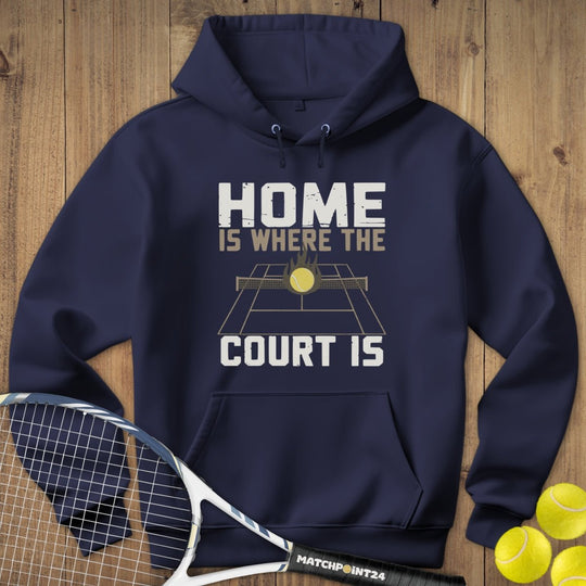 Where the court is | Hoodie (Unisex) - Matchpoint24 - Kleidung für Tennisfans