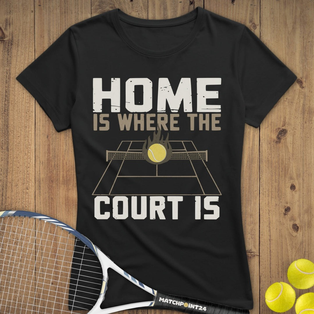 Where the court is | Premium Damen T-Shirt - Matchpoint24 - Kleidung für Tennisfans