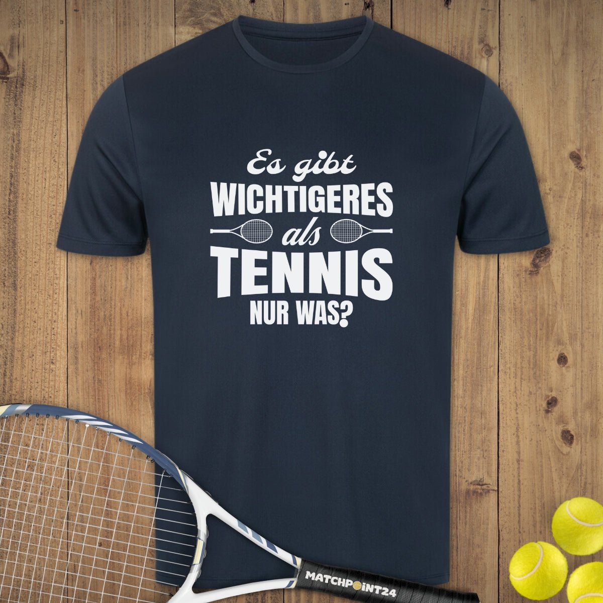 Wichtiger als Tennis | Herren Sport T-Shirt - Matchpoint24 - Kleidung für Tennisfans