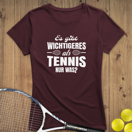 Wichtiger als Tennis | Premium Damen T-Shirt - Matchpoint24 - Kleidung für Tennisfans