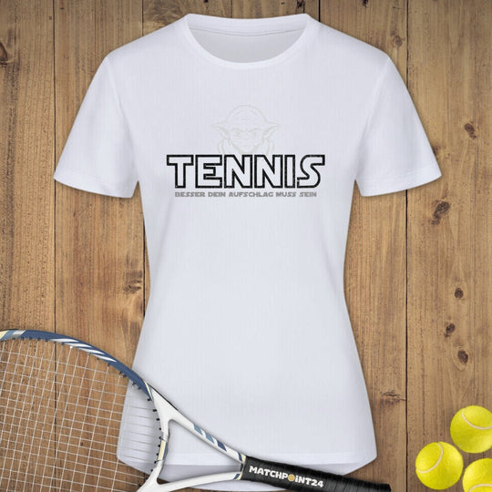 Yoda - Besser dein Aufschlag muss sein | Damen Sport T-Shirt - Matchpoint24 - Kleidung für Tennisfans