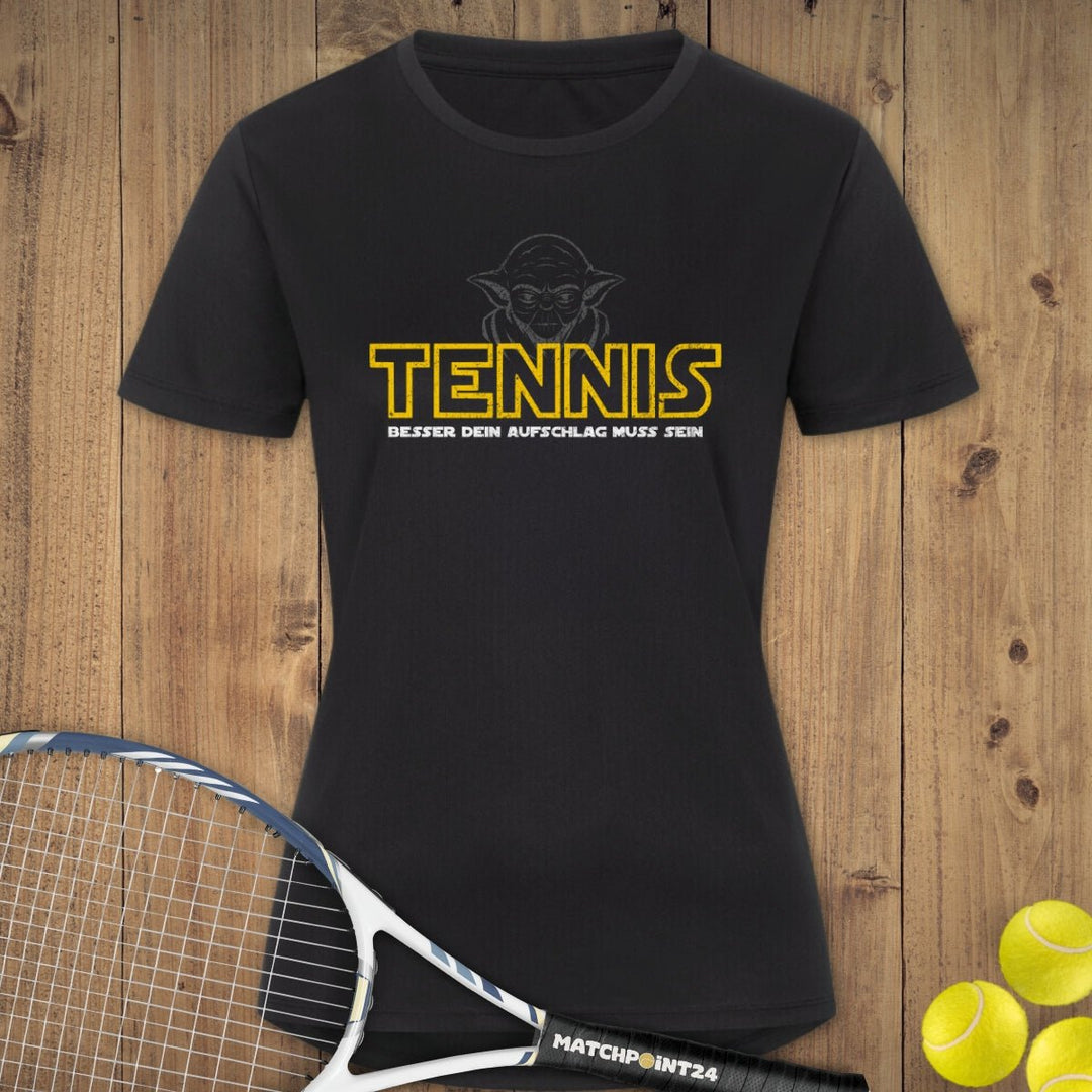 Yoda - Besser dein Aufschlag muss sein | Damen Sport T-Shirt - Matchpoint24 - Kleidung für Tennisfans