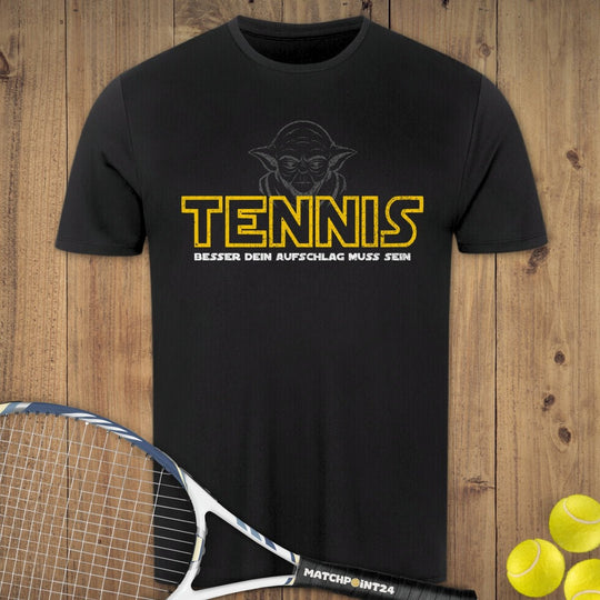 Yoda - Besser dein Aufschlag muss sein | Herren Sport T-Shirt - Matchpoint24 - Kleidung für Tennisfans