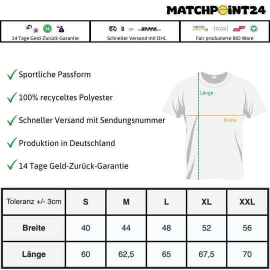 Are You Ready (Brustdruck) | Damen Sport T-Shirt - Matchpoint24 - Kleidung für Tennisfans