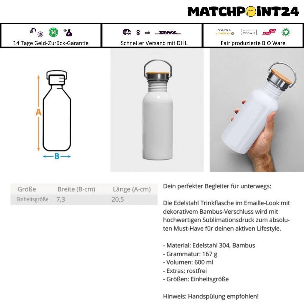 Aufschlag | Trinkflasche - Matchpoint24 - Kleidung für Tennisfans