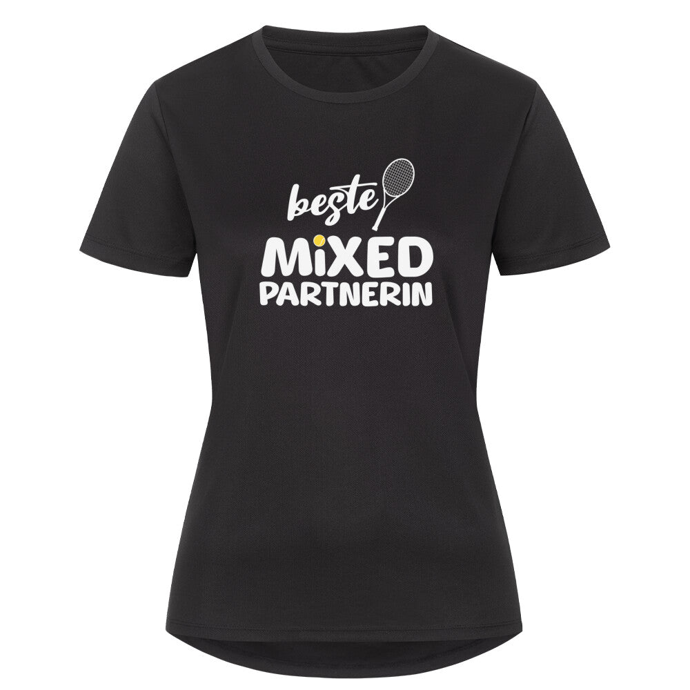 Beste Mixed Partnerin | Damen Sport T-Shirt - Matchpoint24 - Kleidung für Tennisfans