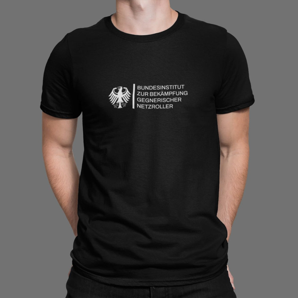 Bundesinstitut Netzroller | Premium Herren T-Shirt - Matchpoint24 - Kleidung für Tennisfans